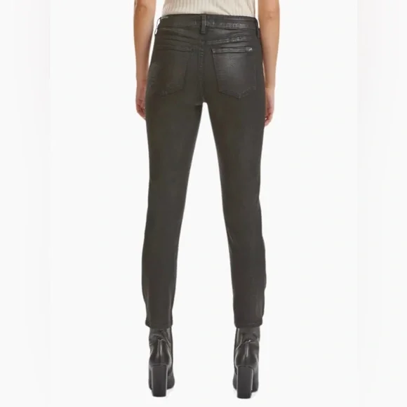 Jen7 by 7 For All Mankind Mid-Rise Stretch Coated Straight Ankle Women’s Size 16 - Picture 4 of 13